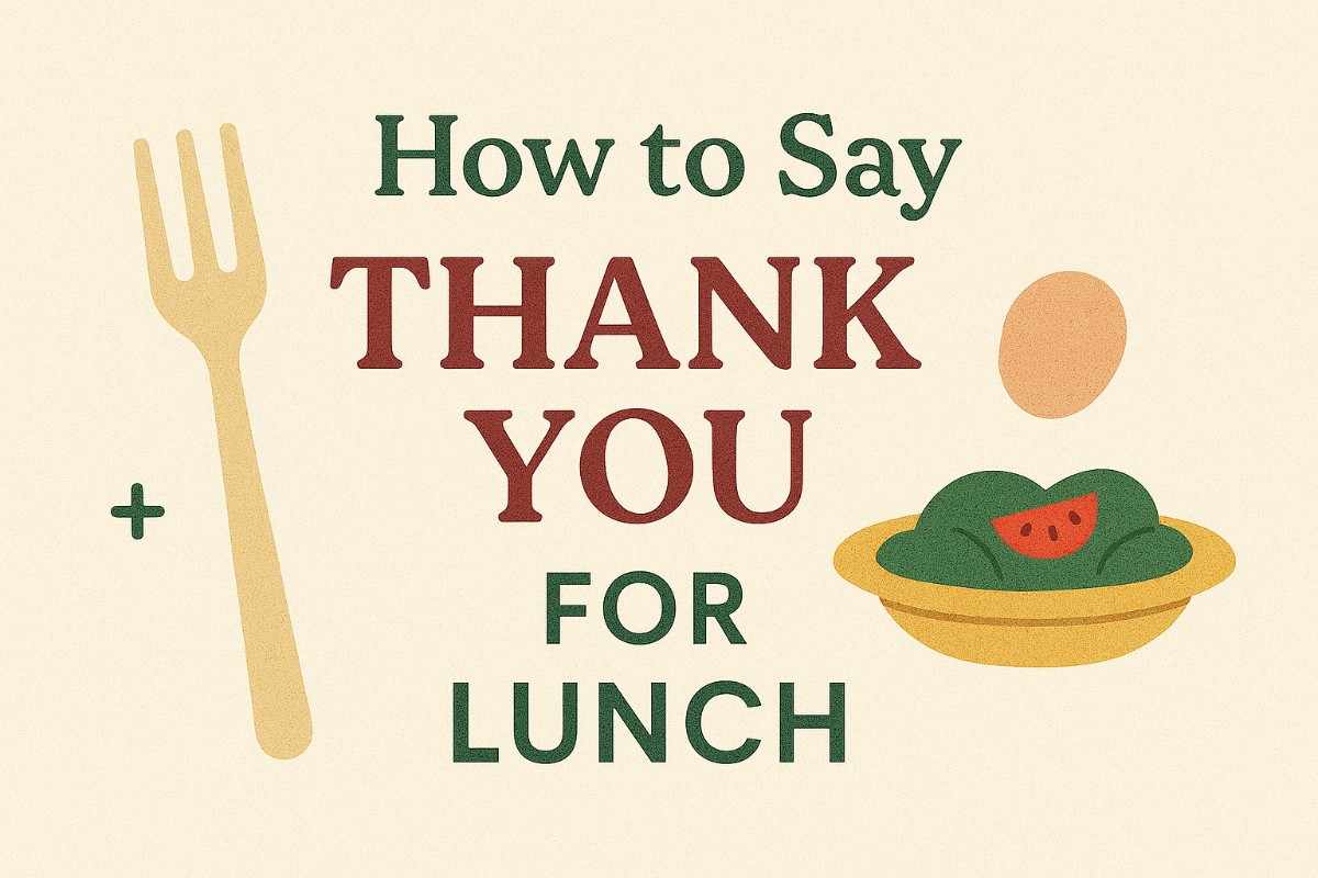 thank you for lunch