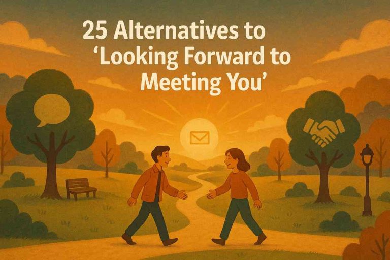 25 Alternatives to Looking Forward to Meeting You