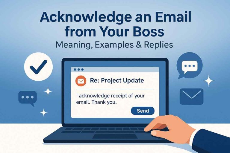 Acknowledge an Email from Your Boss