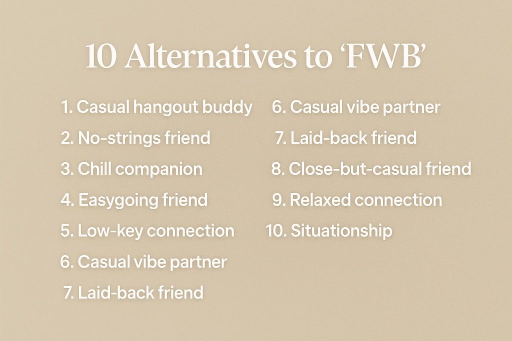 10 Alternatives to “FWB”