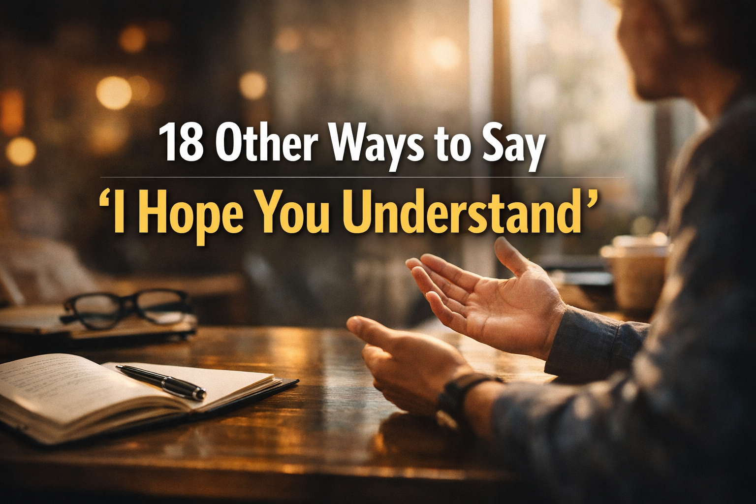 18 Other Ways to Say “I Hope You Understand”